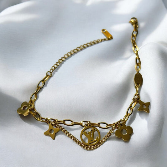 Luxe Charm Adorned Bracelet