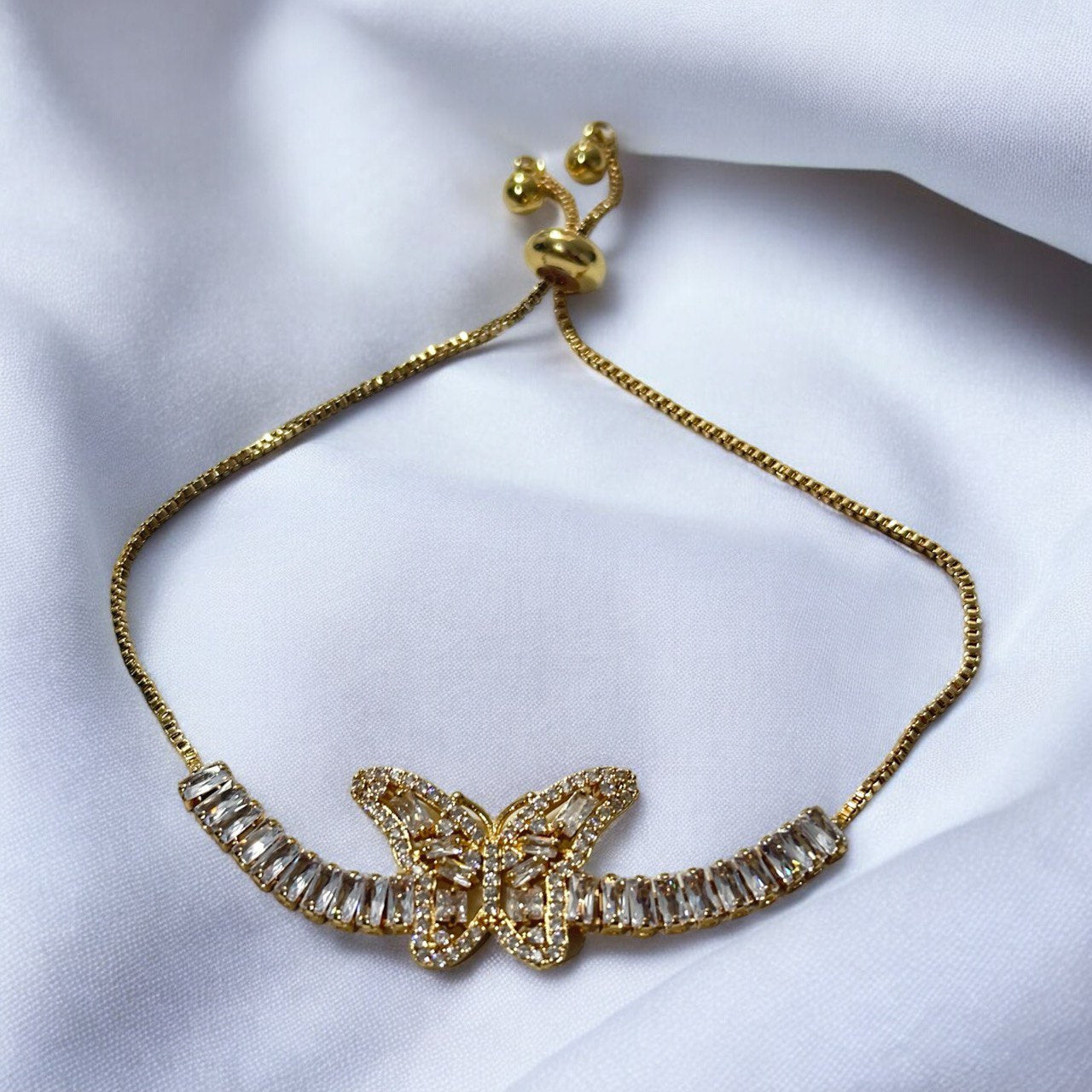 Radiant Elegance Butterfly Bracelet