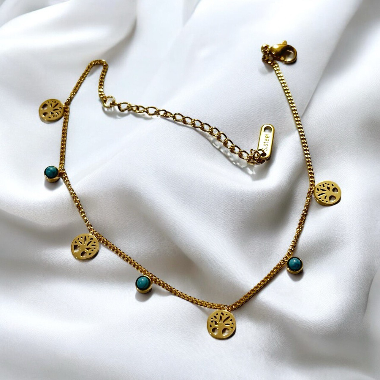 Golden Oasis Anklet